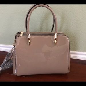 Tan Glossy Purse